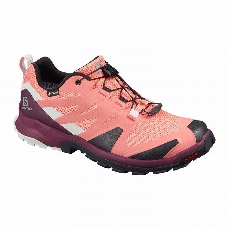 Salomon Trail Løbesko Dame Koral / Sort - XA ROGG GTX W (HQKAZ-3258)